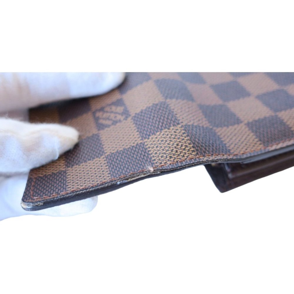 424169F V Louis Vuitton Wallet Long Sarah Brown Ebene Damier - Picture 6 of 9